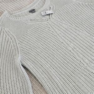 Aerie - NWT - Women's Gray/Silver Shimmer Sweater - Size XL